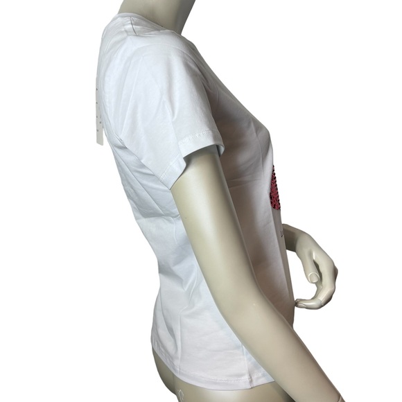 Over Apparel brand White Sequence T- Shirt - Picture 6 of 10